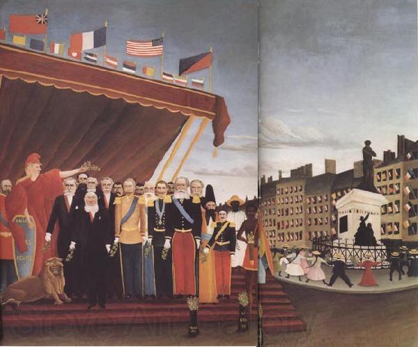 Henri Rousseau The Representatives of Foreign Powers Coming to Salute the Republic as a sign of Peace